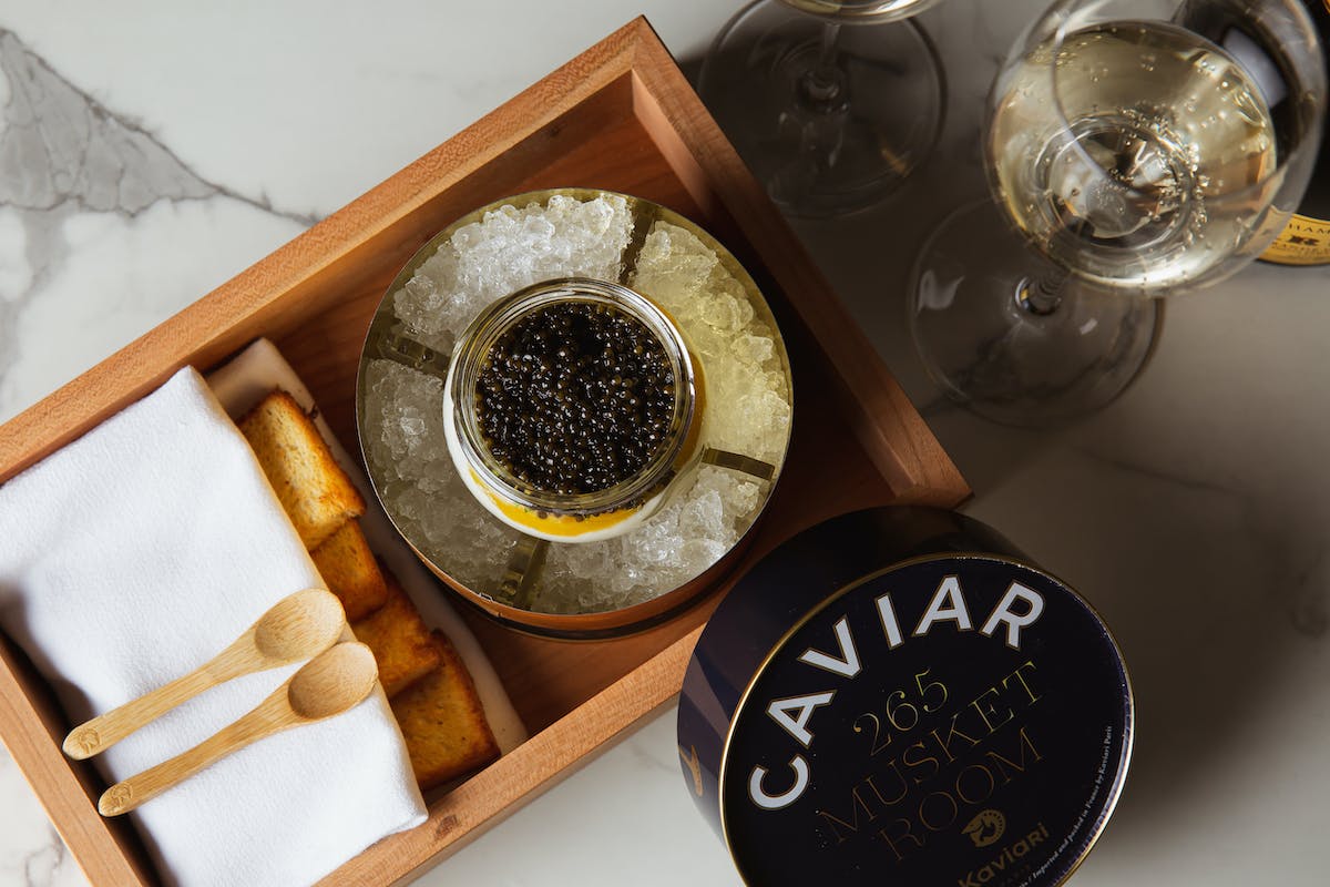 High-end Restaurants in NYC - The Musket Room Caviar and Champagne 